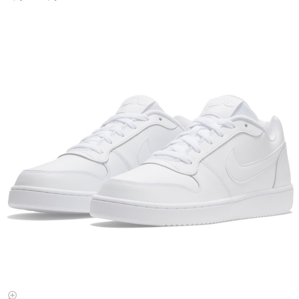 Nike Ebernon Triple White Low Trainers Sneakers Tennis Shoes Mens 13 NEW